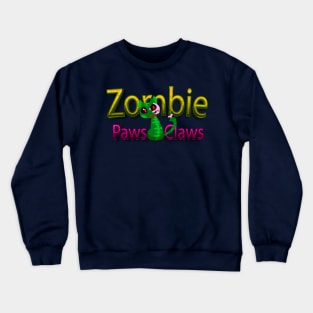 Cat Paws & Claws: Halloween meow Prints funny zombie Crewneck Sweatshirt